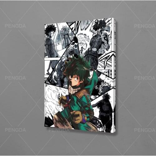 Modular Canvas Home My Hero Academia Decor Angry Boy Print Painting Poster Anime Modern Wall Art Pictures For Living Room Framed