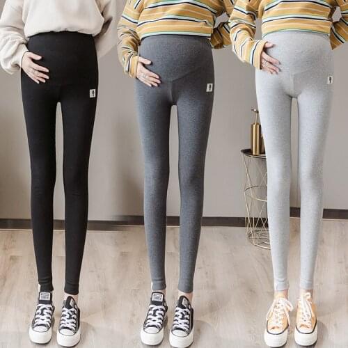 Spring New Korean Version of Leggings Kitten Slim Slimming Cotton Pregnant Womens Pants Belly Lift Pants Trousers