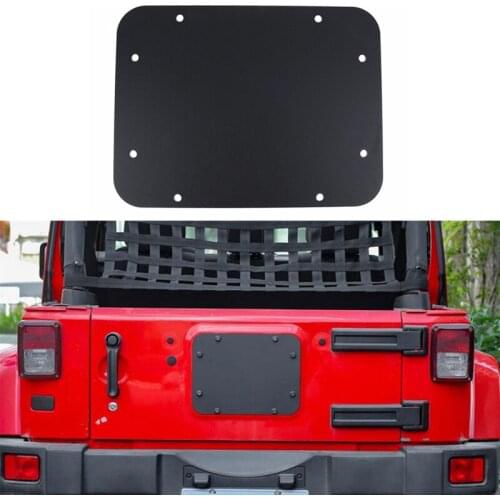 New Tailgate Cover Plate For Jeep 07-2018 Wrangler JK JKU Spare Tire Carrier Delete Filler Plate