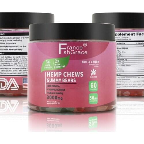 Hemp Gummies Stress, Insomnia & Anxiety Relief Tasty Relaxing