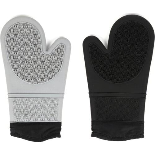 Grilling Gloves Heat Resistant Gloves BBQ Kitchen Silicone Oven Mitts Waterproof