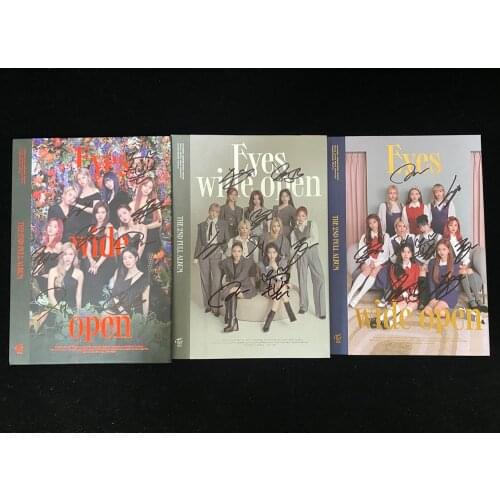 Signed TWICE autographed 2nd album EYES WIDE OPEN CD+photobook K-POP 10272020