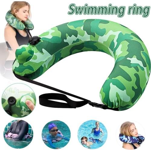 Swim Belt Portable Inflatable Swimming Ring Pool Float Travel Pillow For Kids Adults Drop Shipping