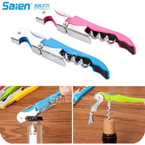 Double Hinged Corkscrew Hippocampus Knife Wine Bottle Opener Waiters Corkscrew Waiters Wine Key