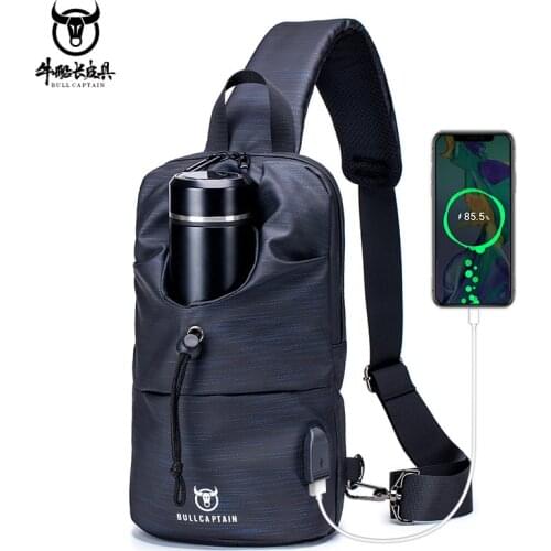 TopFight Gym Water Bags Oxford Cloth Quick Lace Travel Holder Sport Bag with USB Charging Shoulder Bag Diagonal Package Messenge