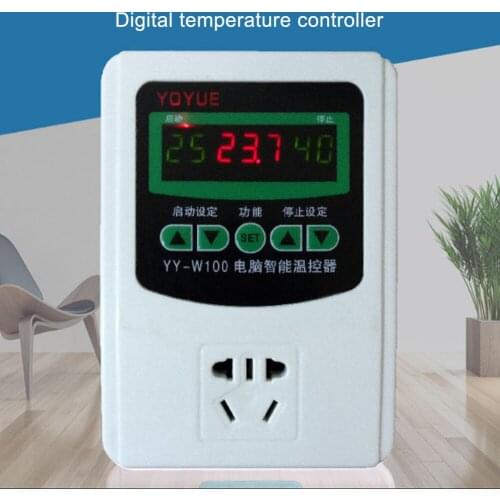 Intelligent Timing Temperature Control Instrument YY-W100 Industrial Temperature Control Switch Thermostat with Socket