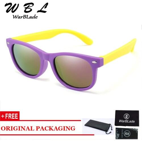 WarBlade 2020 Hot Kids Sunglasses Children Polarized Sun Glasses UV400 Boys Girls Glasses Silicone Safety Baby Shades Eyewear