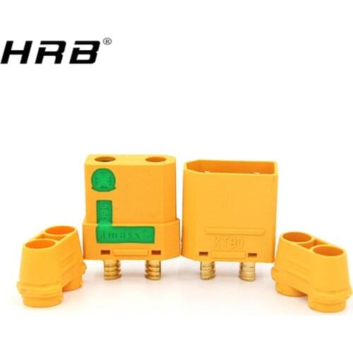 2PCS Amass XT90H XT90-S Anti Spark Connectors Male Female Plug XT90 XT90S Cover Sheath Sparkproof For RC Lipo Battery Parts DIY