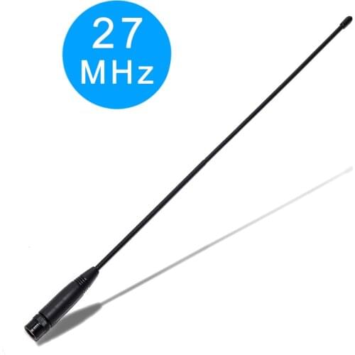 ABBREE AR-771 27Mhz 39.5CM BNC Whip Antenna for Cobra Midland Uniden Anytone Handheld CB Radio