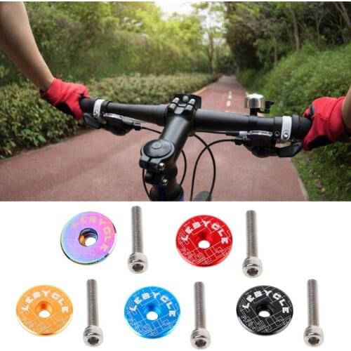 Bicycle Bowl Bicycle Stem Cover Top Cover For 28.6mm Fork Tube Aluminum Alloy Headphone Cover Cycling Accessories