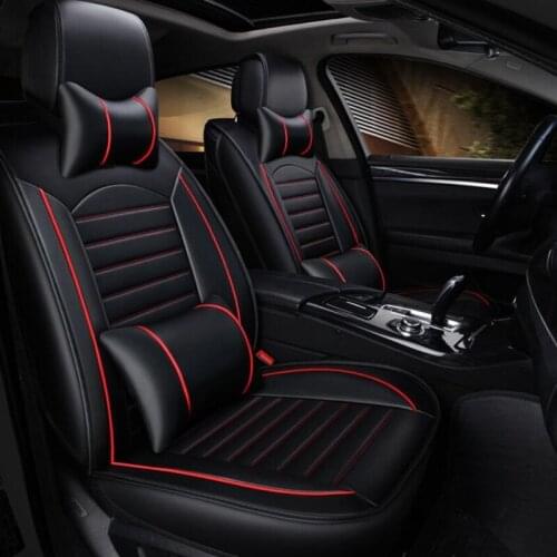 Pu leather car seat covers for kia sportage 3 lada vesta mercedes ix25 subaru forester vw golf 4 auto accessories