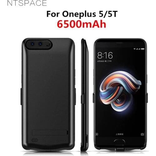 NTSPACE 6500mAh External Battery Charger Cases For Oneplus 5 5T Battery Case Portable Power Bank Charging Case For Oneplus 5T 5