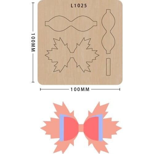 Wood Moulds Die Cut Scrapbook Diy Bow Handmade Crafts Making Decor Supplies Dies Template