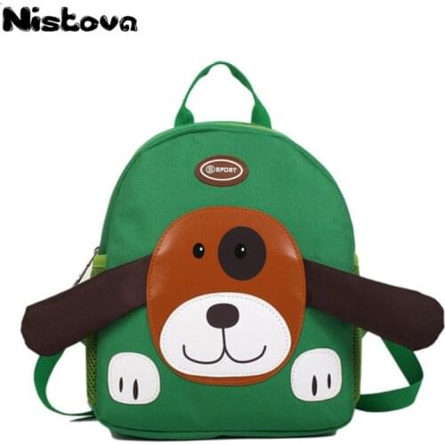 Childrens New Canvas Cartoon Animal Childrens Backpack Kindergarten Bag Fashion Cute Mini Bag Boy Girl Universal Backpack