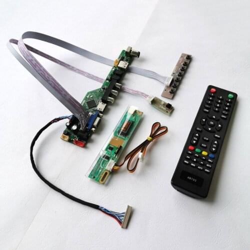 For LG LC121S1/LP121SA 20-Pin LVDS 800*600 12.1" VGA Audio USB Remote notebook PC 1CCFL LCD display controller card DIY kit