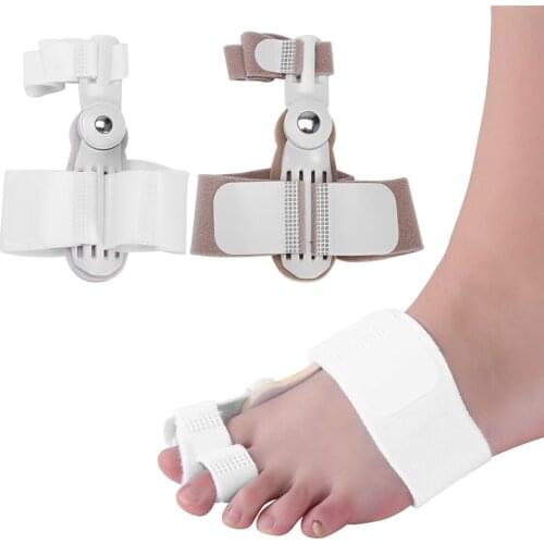 Day Night Pain Relief Bunion Splint Corrector Hallux Valgus Straightener Big Toe Separator Two-hole Type Thumb Valgus Orthosis