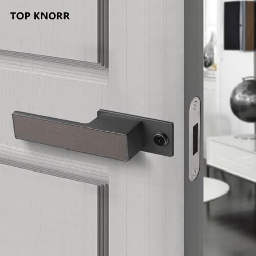 Italian minimalist ecological door lock Indoor door lock household bedroom quiet magnetic door aluminum wooden door lock key