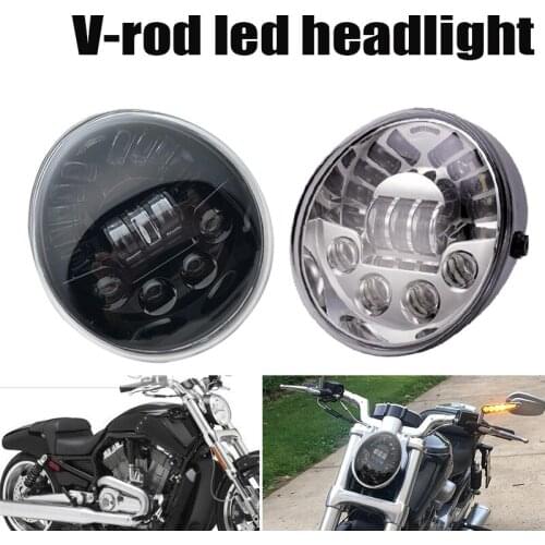 Motorcycle Headlights VRSC/V-ROD LED Headlamp With Daytime Running Light Vrod headlight Oval for VRod VRSCF VRSC VRSCR