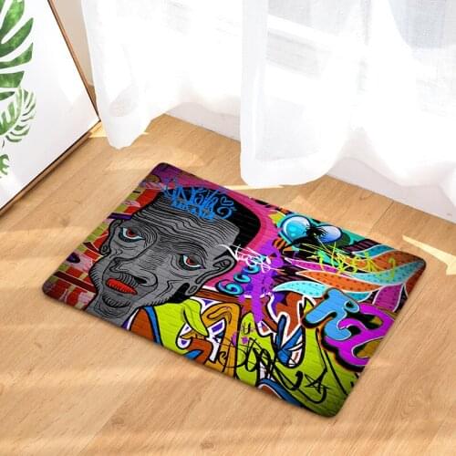 Oil Painting Floor Mats Living Rooms Anti-slip Carpet for Bedroom Kitchen Bathroom Rug Welcome Mats for Front Door