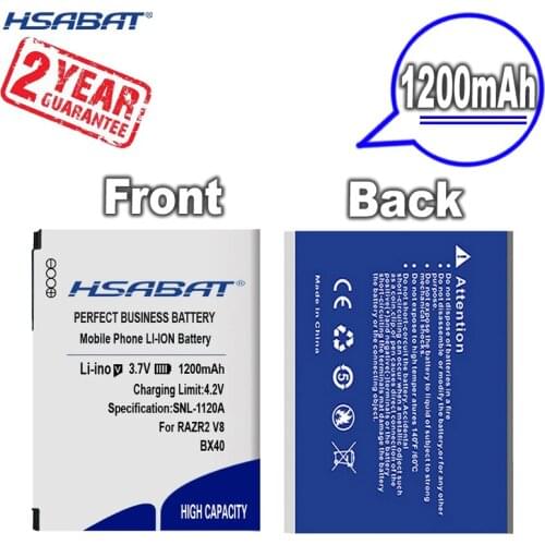 New Arrival [ HSABAT ]1200mAh Battery for Motorola RAZR2 V8,V9,V9M,V9X,Q9H,PEBL2 U8,U9 Q9h for MOTOZINE ZN5 ZN5M BX40 Stature i9