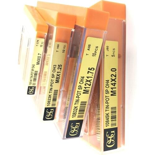 KOSG TIN-POT Coated Edge Dip Tap Suitable For Stainless S Modulating Steel(10Piece/1Piece) M3M4M5M6M8M10M12M14M16M18M20