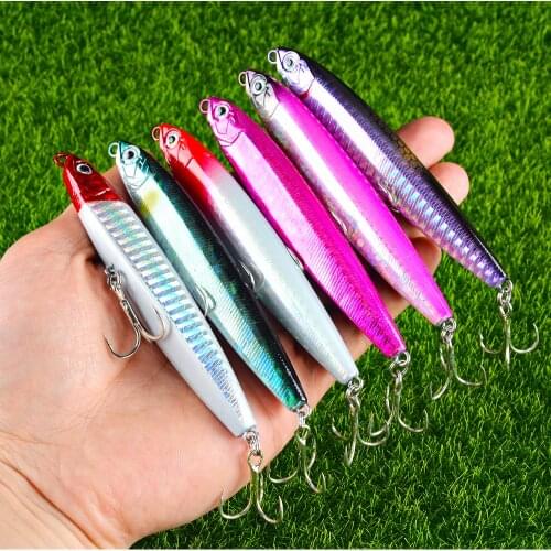 1Pcs Sinking Pencil Hard Plastic Fishing Lure Mag System Drive Long Shot 11.5g 18.5g Crankbait For Trout Pike Perch Wobbler