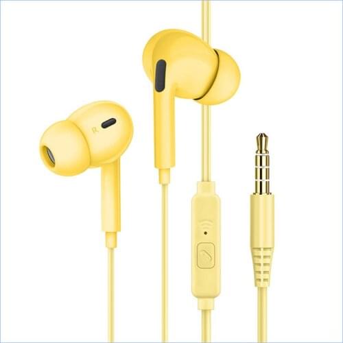 Wired Headphones Bass In Ear Headphone With Microphone Music Earbuds 3.5mm Stereo for Gaming Headset Dynamic Macaron Color Gifts