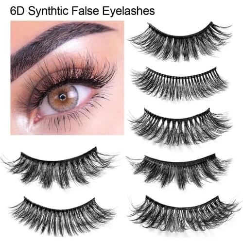 New 6D False Eyelashes Eyelashes Cross Exaggerated Eyelashes 3D Thick Mink Fake Eyelashes 25mm