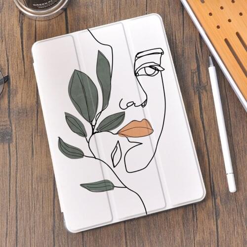 Abstract Painting for Air 4 iPad Air Case Pencil Holder 10.2 8th 2020 7th 12.9 Pro 2020 Mini 5 9.7 Cover Silicone Pro 11 Funda