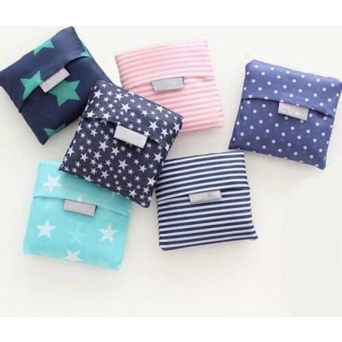 Foldable Shopping Bags Nylon Reusable Grocery Storage Bag Eco Friendly Shopping Bags Tote Bags LX6217