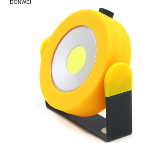 DONWEI Super Bright COB LED Night Light Spot Light 3 Files Adjust Strong / Low white Flash Light for Workshop Fishing Camping