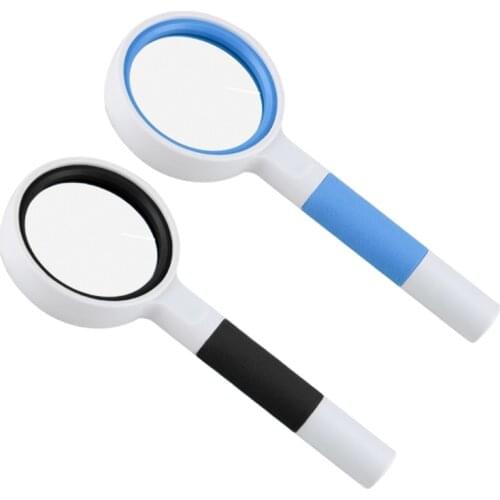 Magnifying Glass Handheld Magnifier 50/65/75/100mm Lens Diameter for Reading 448A