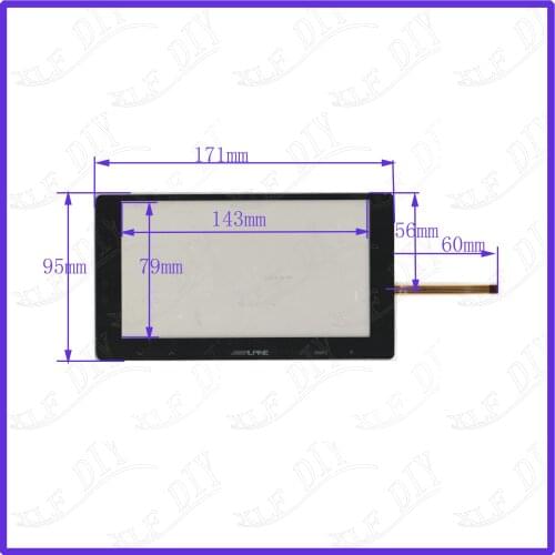 ZhiYuSun LPINE 7inch 4wire resistive touch panel 171*95mm Navigator screen 171mm*95mm glass this is compatible