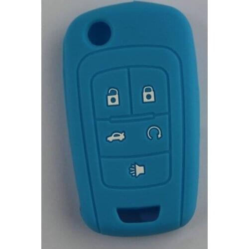 2PC*4button Silicone c Key Case for OPEL VAUXHALL Insignia Astra J Zafira C Mokka for Buick for Chevrolet Car Key Fob Cover