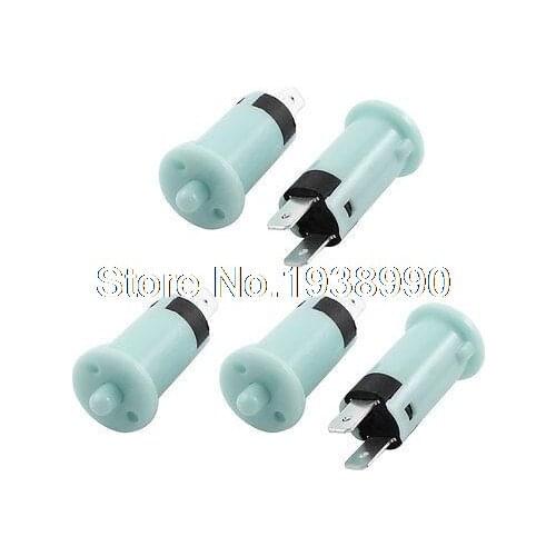 5 x AC250V 1A SPST Normal Open Momentary Refrigerator Door Light Switch Blue