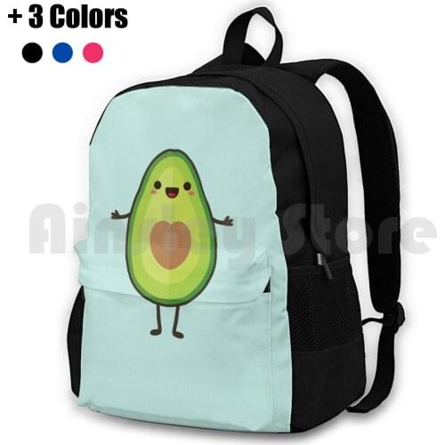 Avo-Cuddle ? Outdoor Hiking Backpack Waterproof Camping Travel Digistickie Daisy Beatrice Avocado Avo Green Heart Love Cuddle