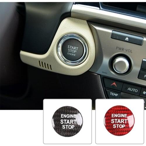 Car Engine Start Stop Switch Button Trim Cover Stickers For Lexus IS ES GS NX RX LX RC RC-F 2013-2018 Car Accessories For Toyota