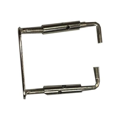 Free shipping 10pcs Top good Quality silver color 4/4 violin chin rest clamps,violin parts