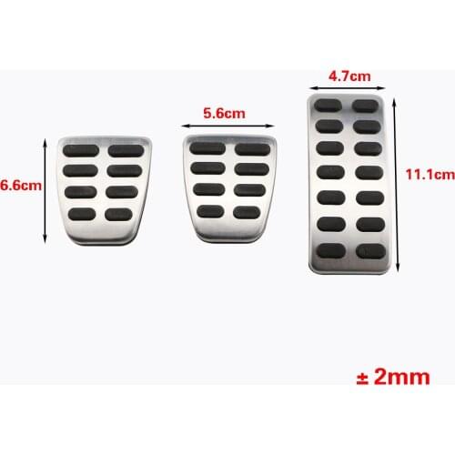 Carmilla Car Fuel Brake Rest Foot Pedals for Hyundai Ix25 Creta Accent Brio Verna Solaris for Kia K2 Rio Soul KX3 Accessories