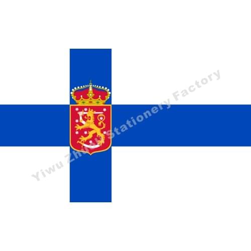 Finland 1918-1920 (State) Flag 150X90cm (3x5FT) 120g 100D Polyester Double Stitched High Quality Banner Free Shipping