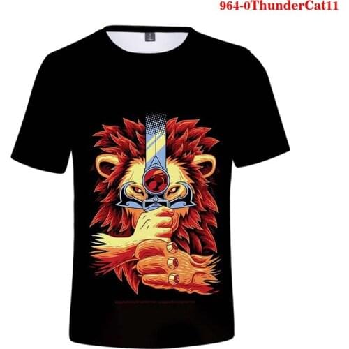 Oversized T Shirt ThunderCat 3D Printed Tshirt Women Men Clohting Summer T-shirt Fashion Tops Harajuku Cartoon Goth T-shirts