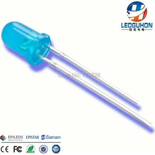 Guangzhou 5mm round blue dip led diodes used for led sign