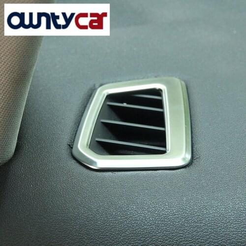 ABS Chrome Dashboard AC Outlet Vent Cover Trim Sticker For Land Rover Discovery Sport Auto Parts Car-Styling 2015