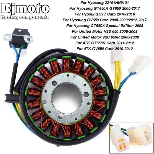 32101HN9101 Motorcycle Ignition Magneto Stator Coil For Hyosung GT650R GT650 V2S 650 ST7 Carb V2C 650R GV650 Carb Engine Coil