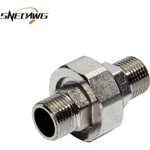 Brass Water Pipe Fitting 20/25/32mm Union Pump Pipe Joint Fitting 1/2'' 3/4'' 1'' Water Pipe Fitting Connector
