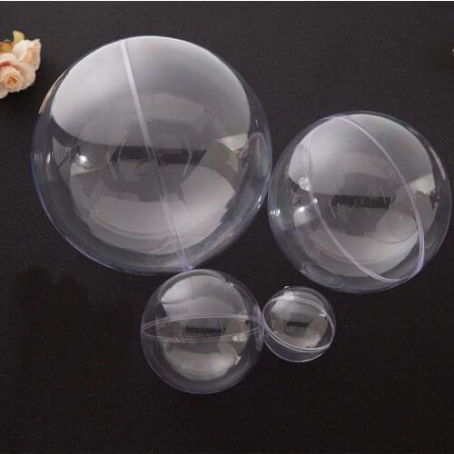 1pc Magic Transparency Plastic Ball Immortal Flower Balloon Christmas Pendant Balloons Wedding Party Candy Box DIY Decoration
