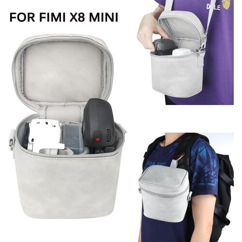Liner Bag with Shoulder Strap Backpack Buckle for FIMI X8 Mini/ DJI Mini 2 Drone and Remote Controller Storage Case Accessories