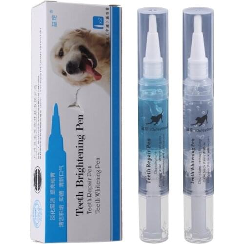 Pet Dog/Cat Teeth Repairing Cleaning Kit for Dental Care Tartar Remover Pet Teeth Repairing Pens Helps Reduce Tartar Stains
