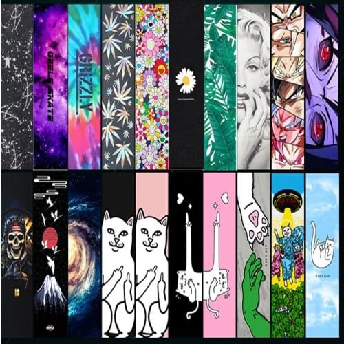 Scooter Skateboard Deck Sandpaper 85*24cm Griptape Longboard Abrasive Paper Electric Skateboard Grip Tapes Blowhole Sandpapers