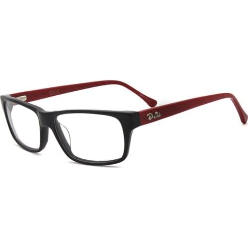 New Fashion Italy Design Glasses For Men or Women Black Red acetate Eyeglasses Eyewear RM0673-C4